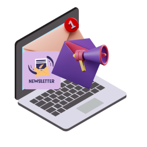 una computadora para usar el email marketing